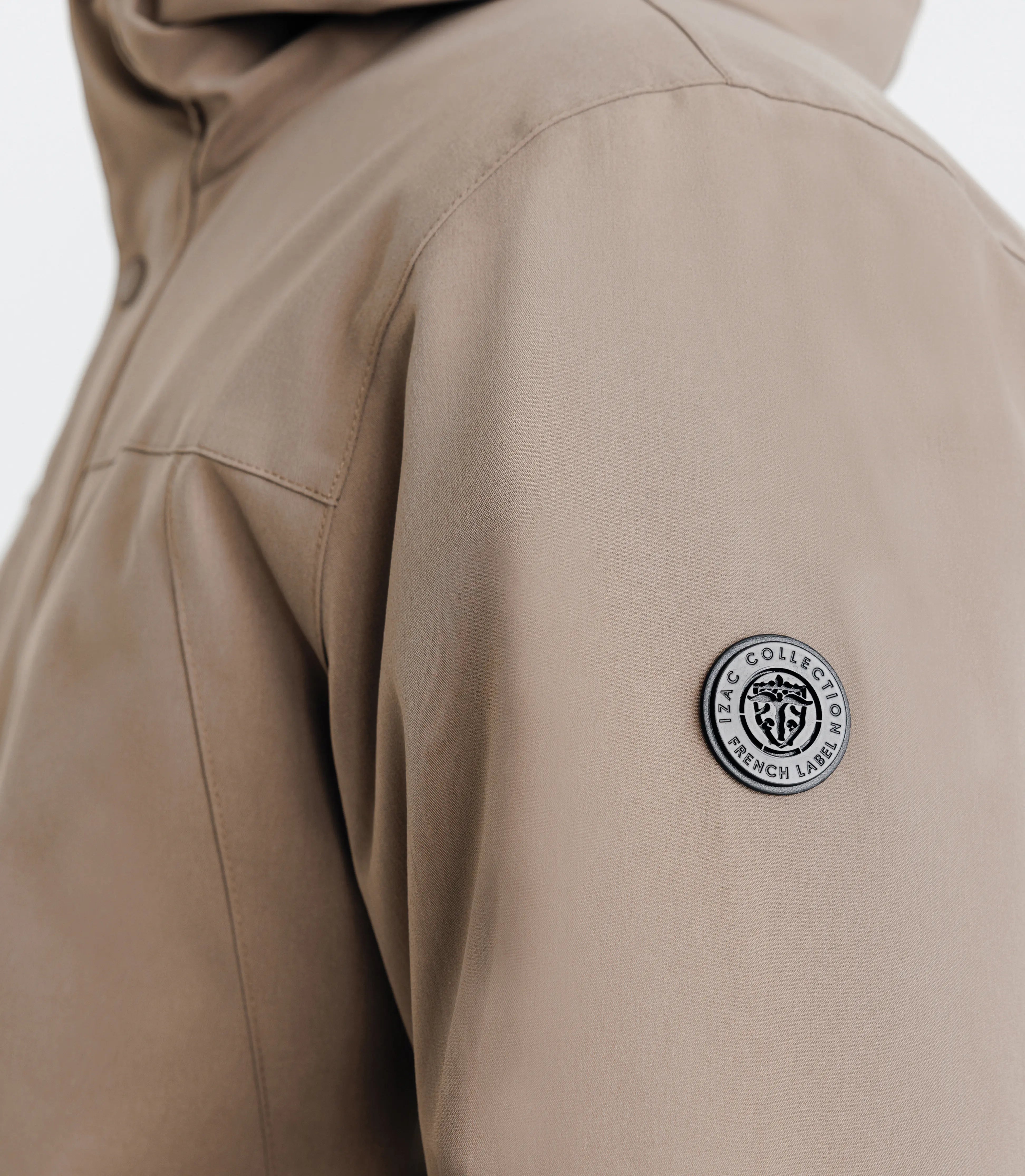 Parka à capuche taupe - IZAC