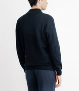 Pull gilet col montant marine - IZAC