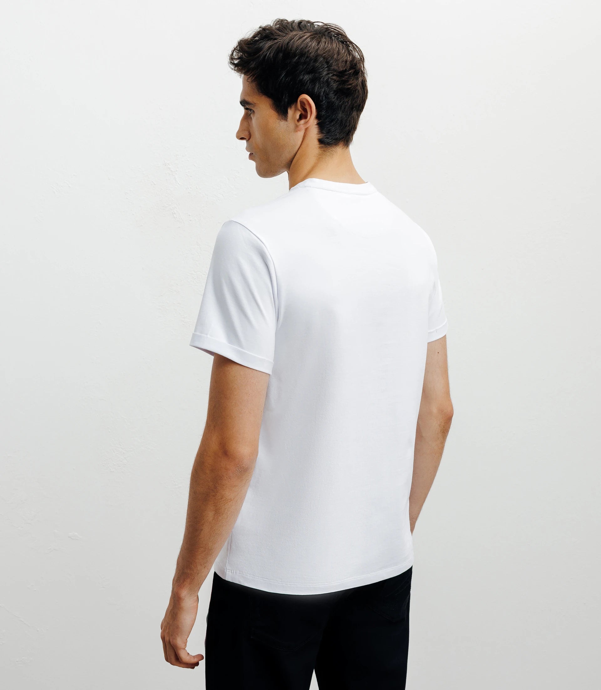 T-shirt col V basic blanc - IZAC