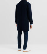Manteau long droit marine - IZAC