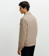 Blouson col chemise beige - IZAC