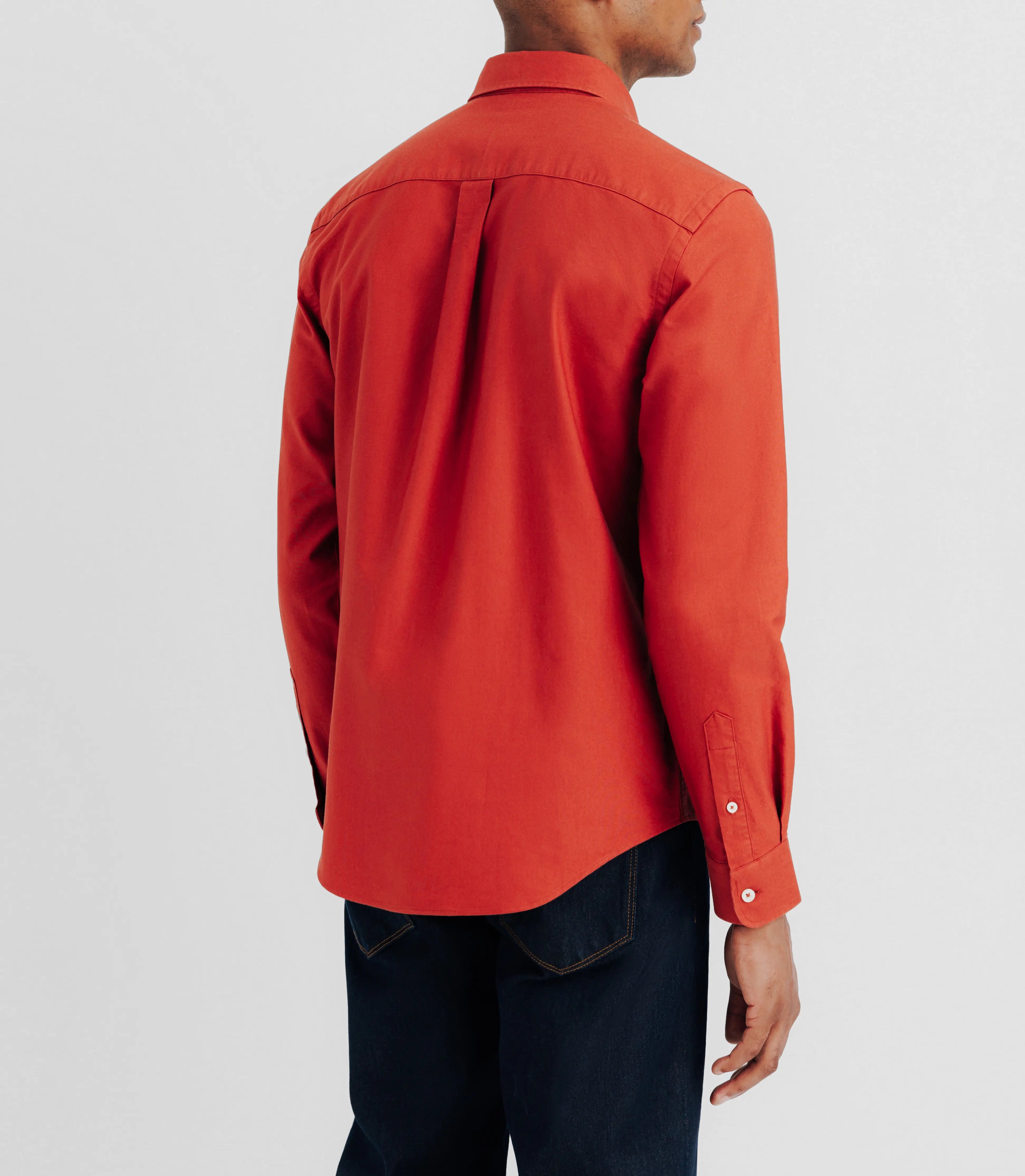 Chemise avec col boutonné orange - IZAC