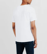 T-shirt col V blanc