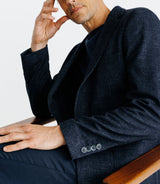 Veste casual en maille marine - IZAC