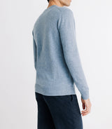 Pull col rond 100% cachemire indigo - IZAC