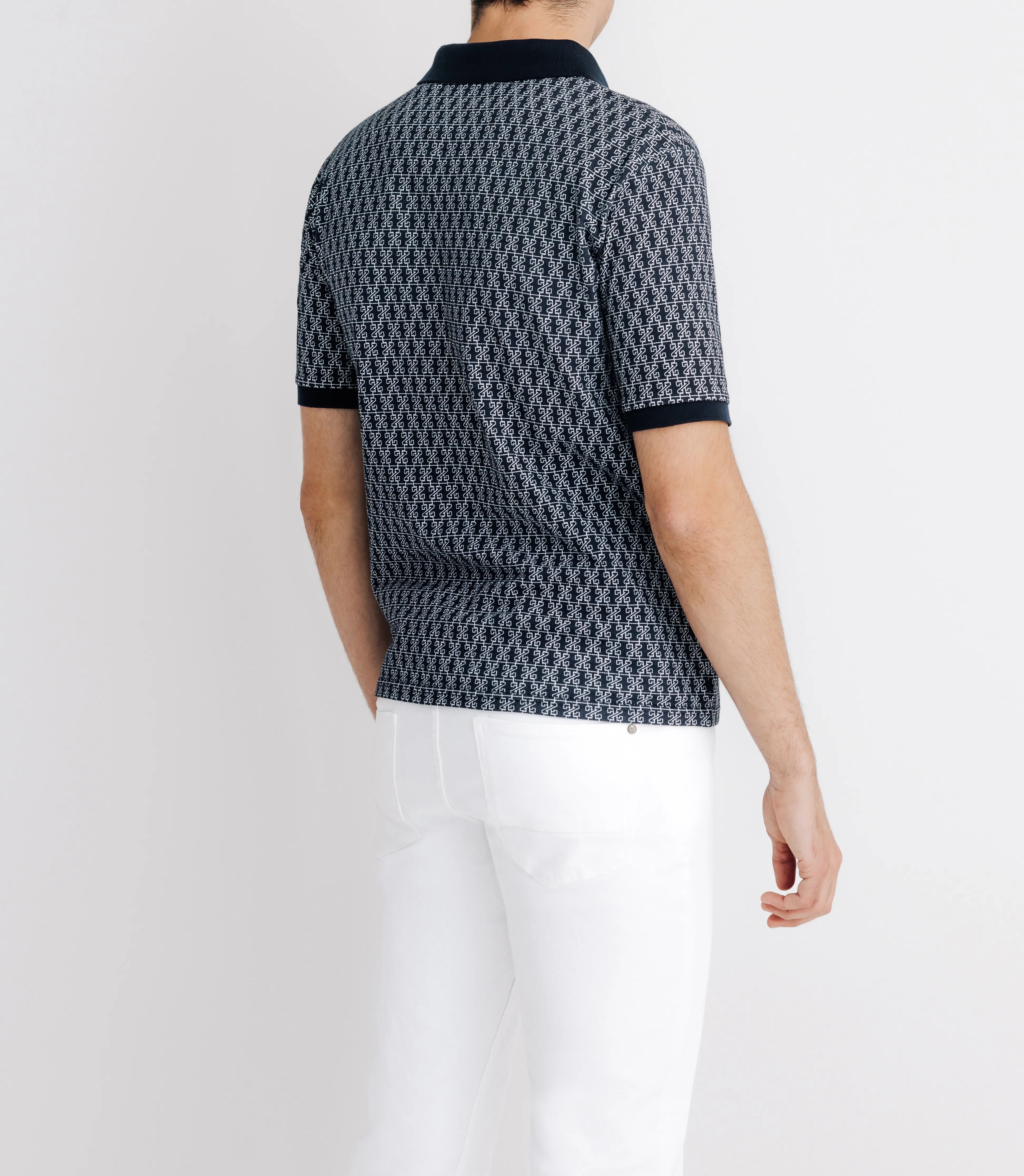 Polo boutonné marine - IZAC