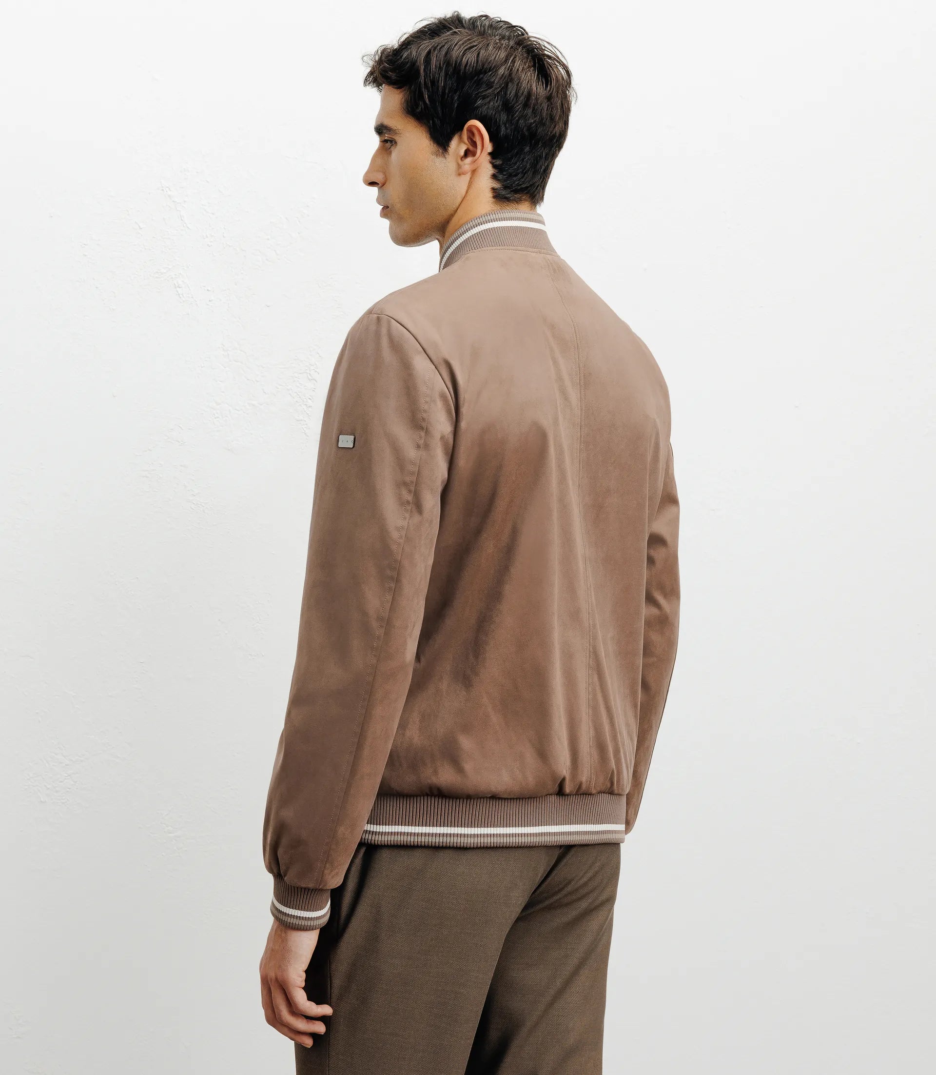Blouson col teddy taupe - IZAC