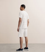 T-shirt à fleurs blanc - IZAC