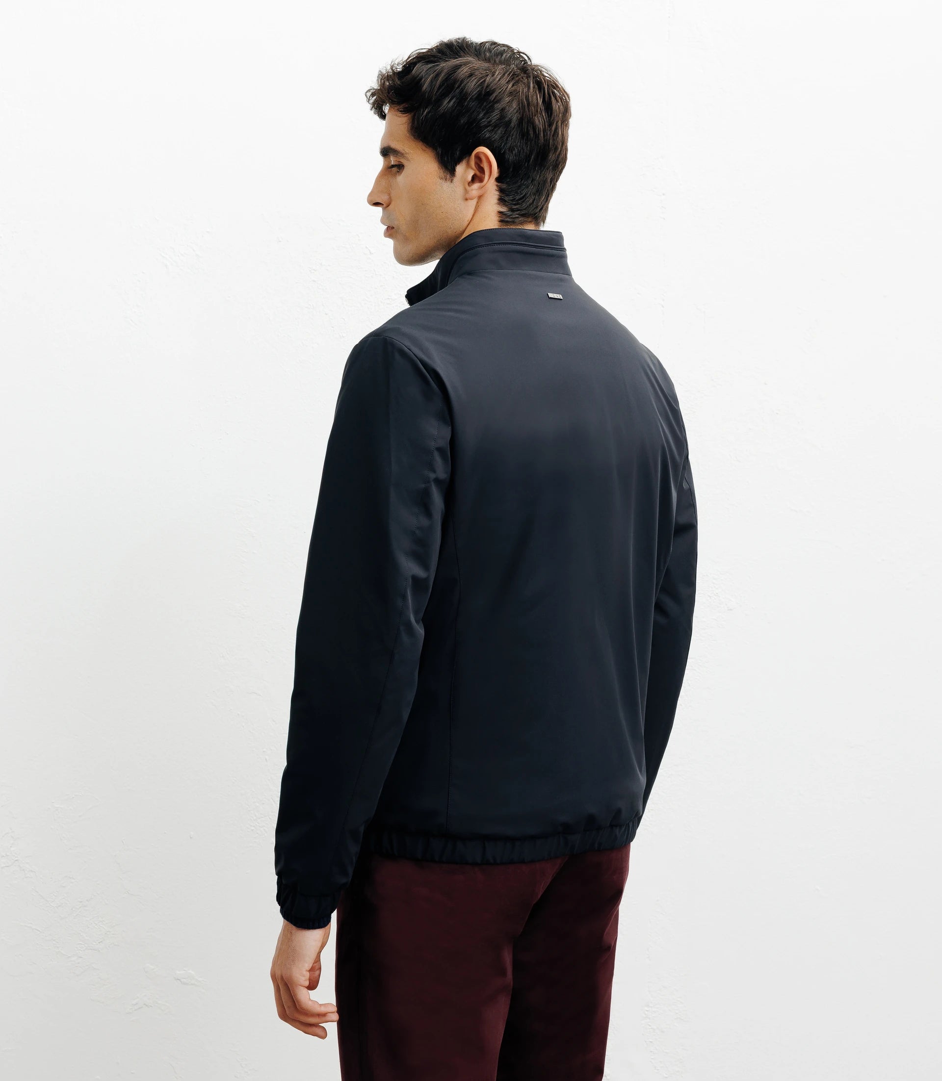 Blouson col chemise marine - IZAC