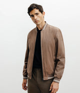 Blouson col teddy taupe - IZAC