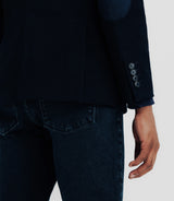 Veste en velours fantaisie marine - IZAC
