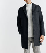 Manteau ville parementure gris - IZAC
