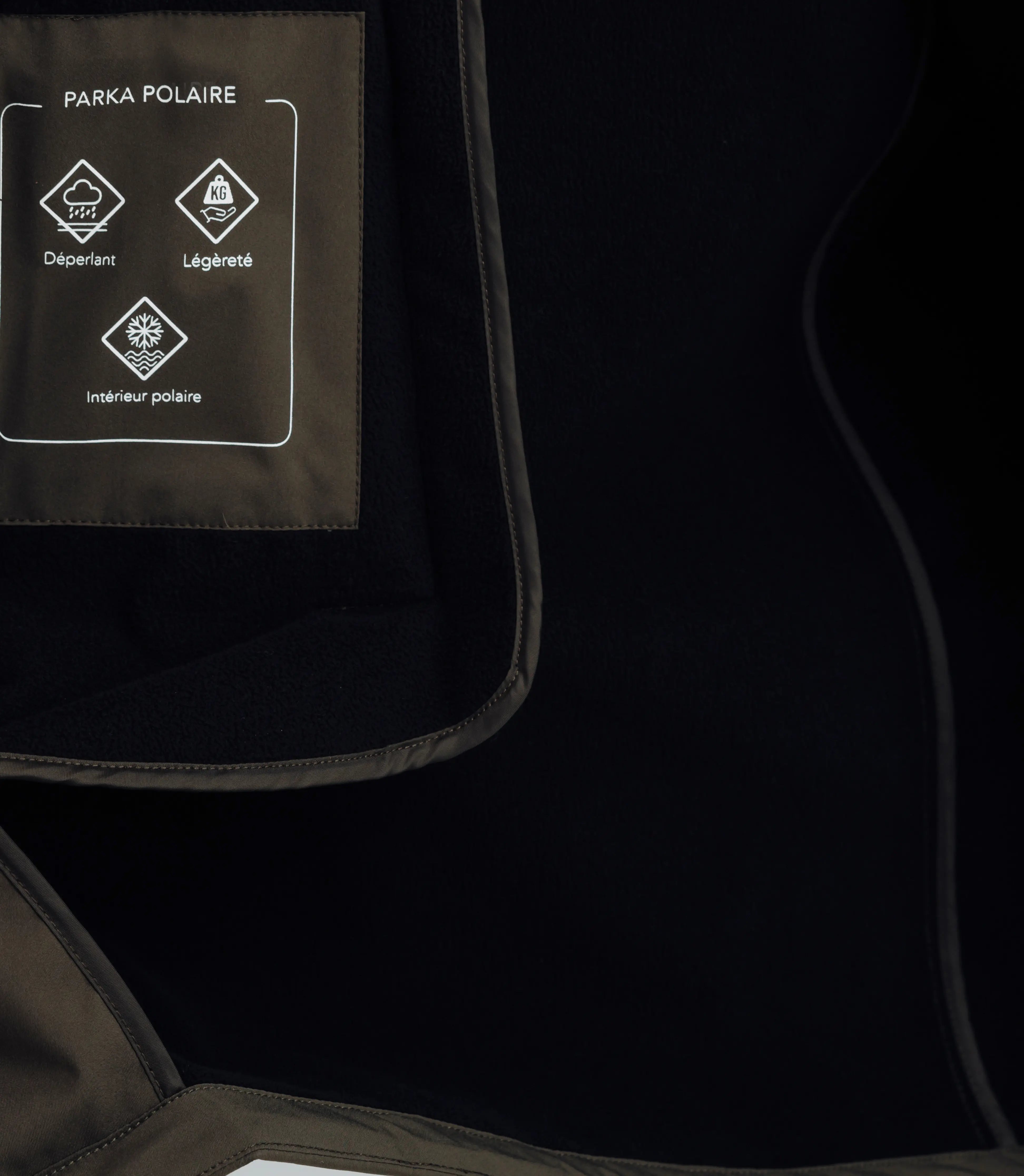Parka col montant kaki - IZAC
