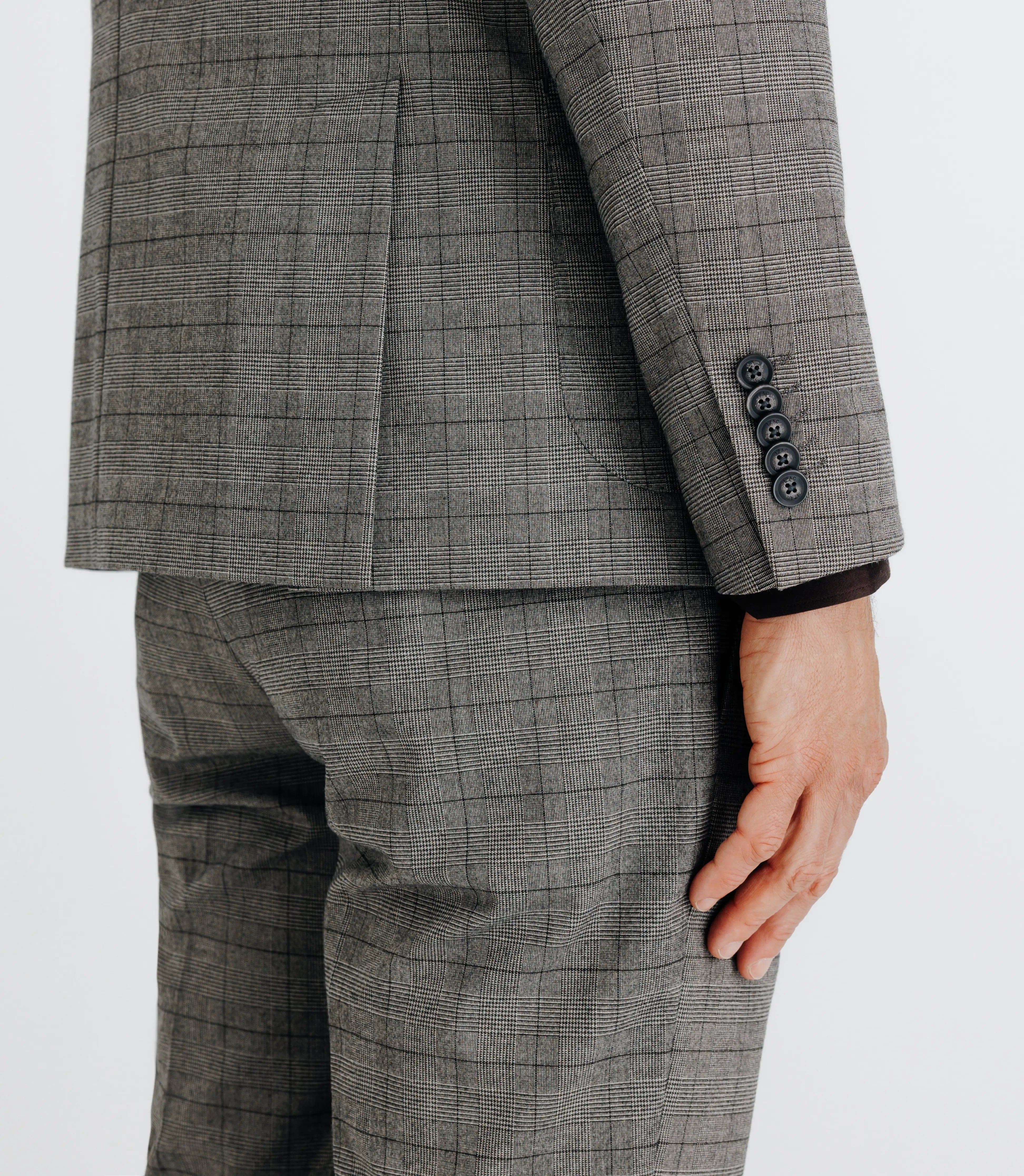 Veste ville prince de galle marron - IZAC