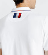 Polo piqué boutonné blanc - IZAC