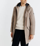 Parka à capuche taupe - IZAC