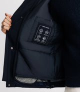 Parka courte avec col montant marine - IZAC