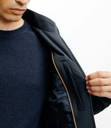 Blouson col chemise marine - IZAC