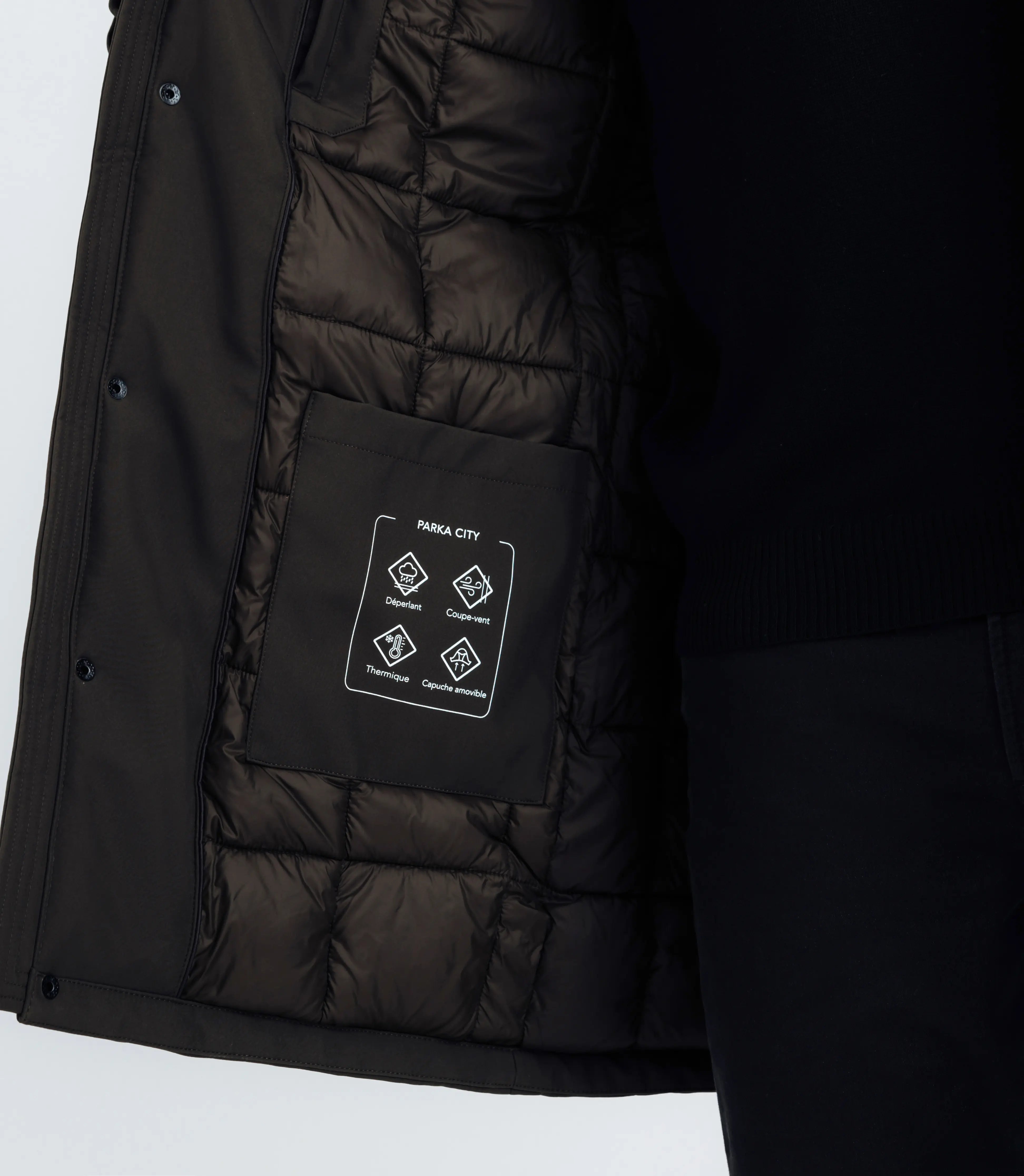Parka avec patch kaki - IZAC