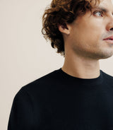 T-shirt en maille noir - IZAC