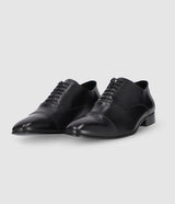 Richelieu en cuir noir OREGON - IZAC