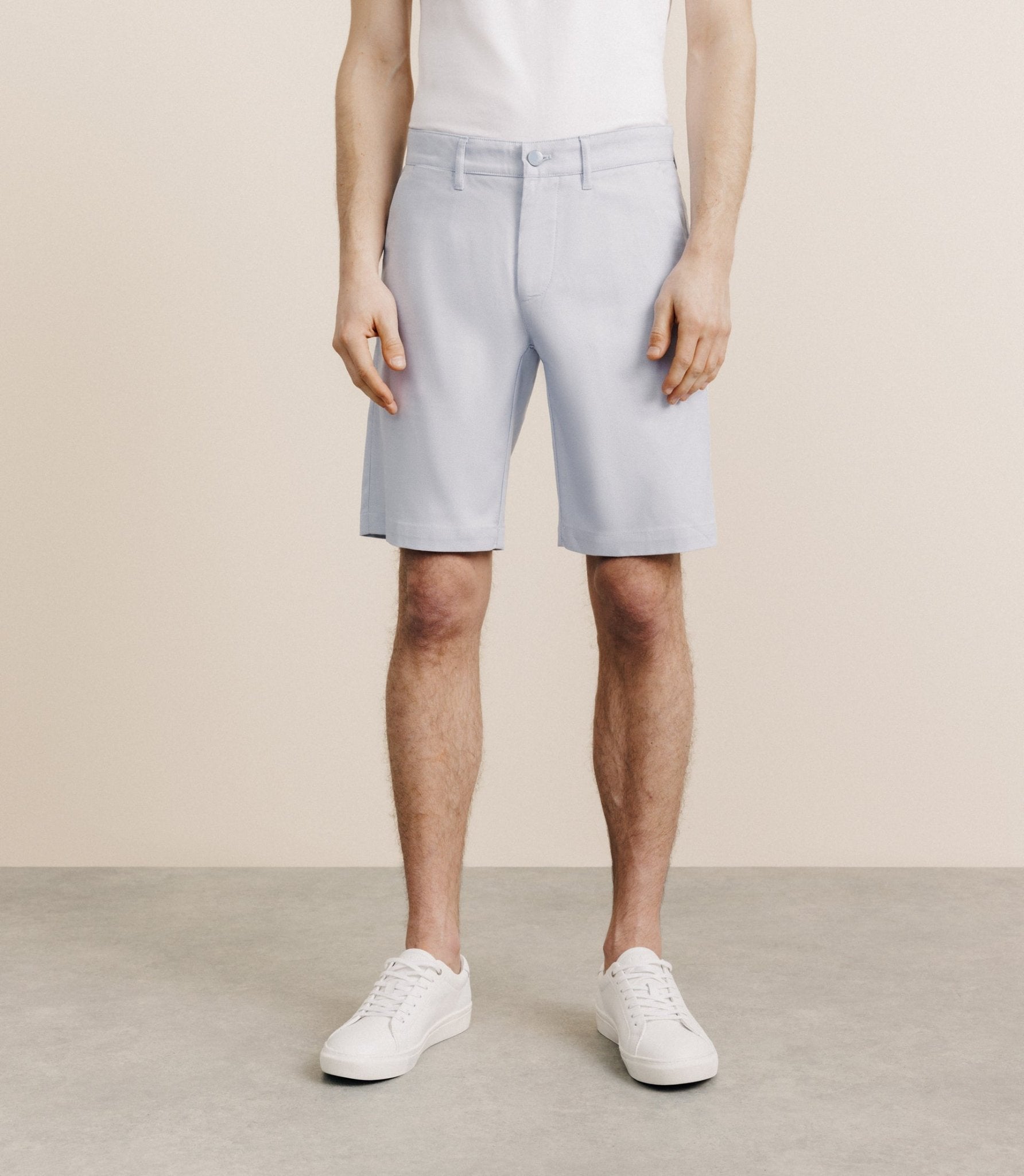 Bermuda coton stretch bleu ciel - IZAC