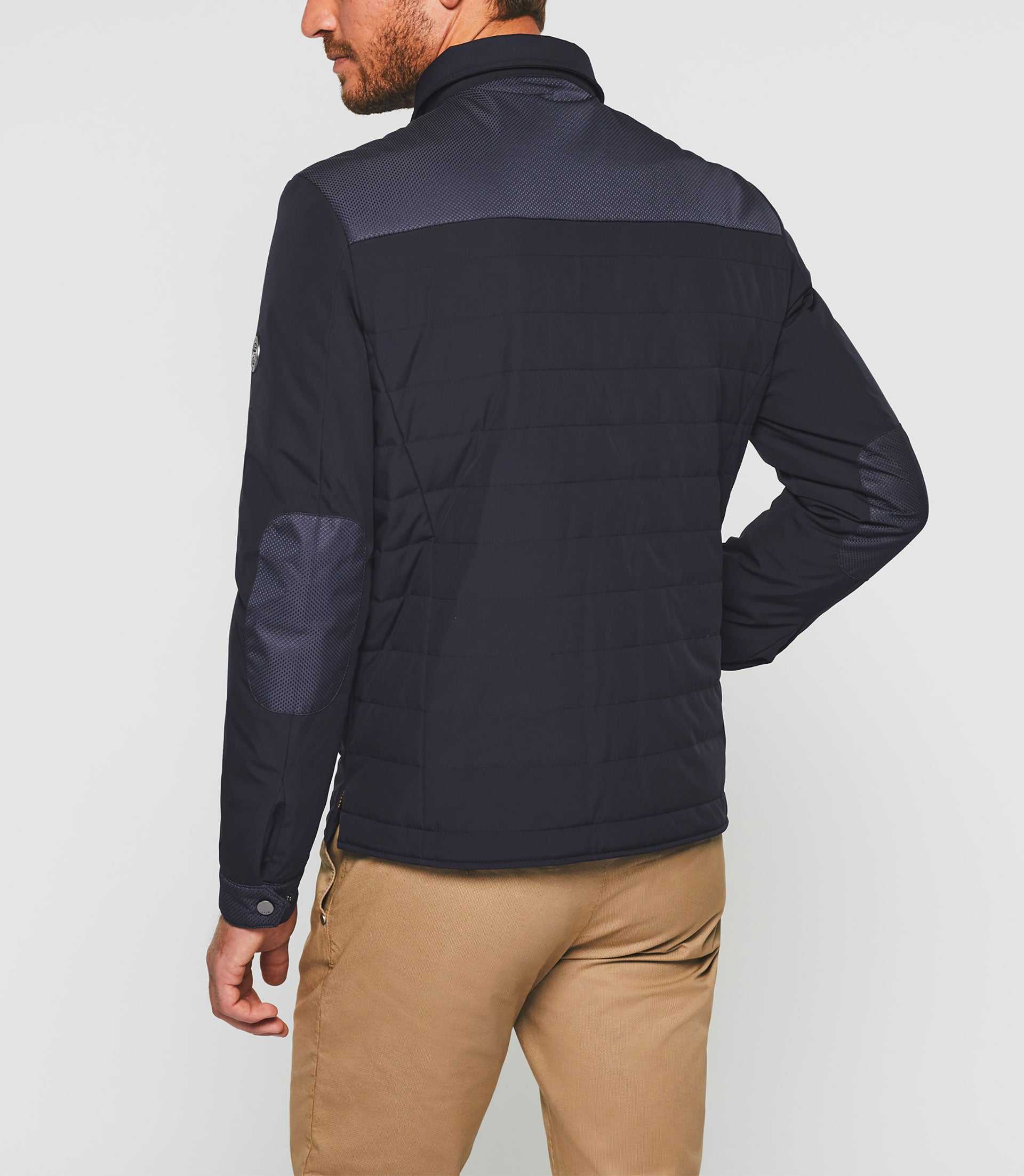 Surchemise bi - matière marine "Ross" - IZAC