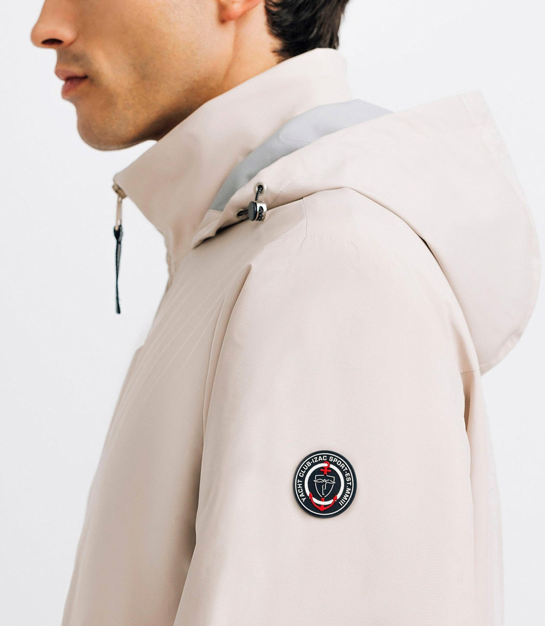 Blouson col montant beige - IZAC