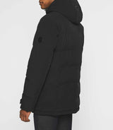 Parka à capuche amovible noir MALCOLM - IZAC