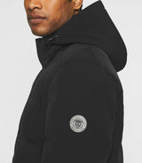 Parka à capuche amovible noir MALCOLM - IZAC