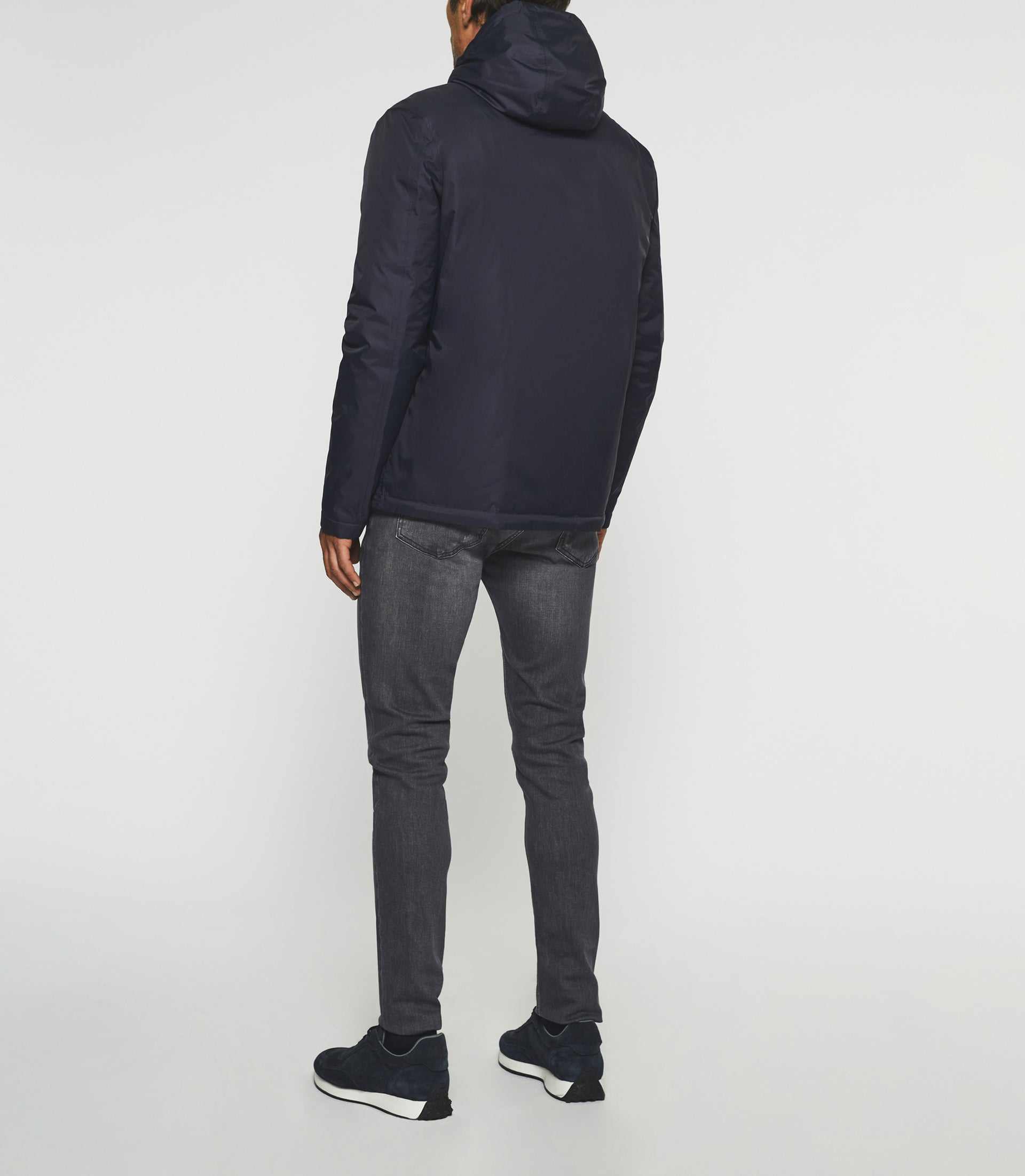 Blouson matelassé réversible marine et gris MORENO - IZAC