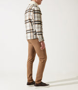 Blouson en laine col sherpa camel/noir MUNICH - IZAC