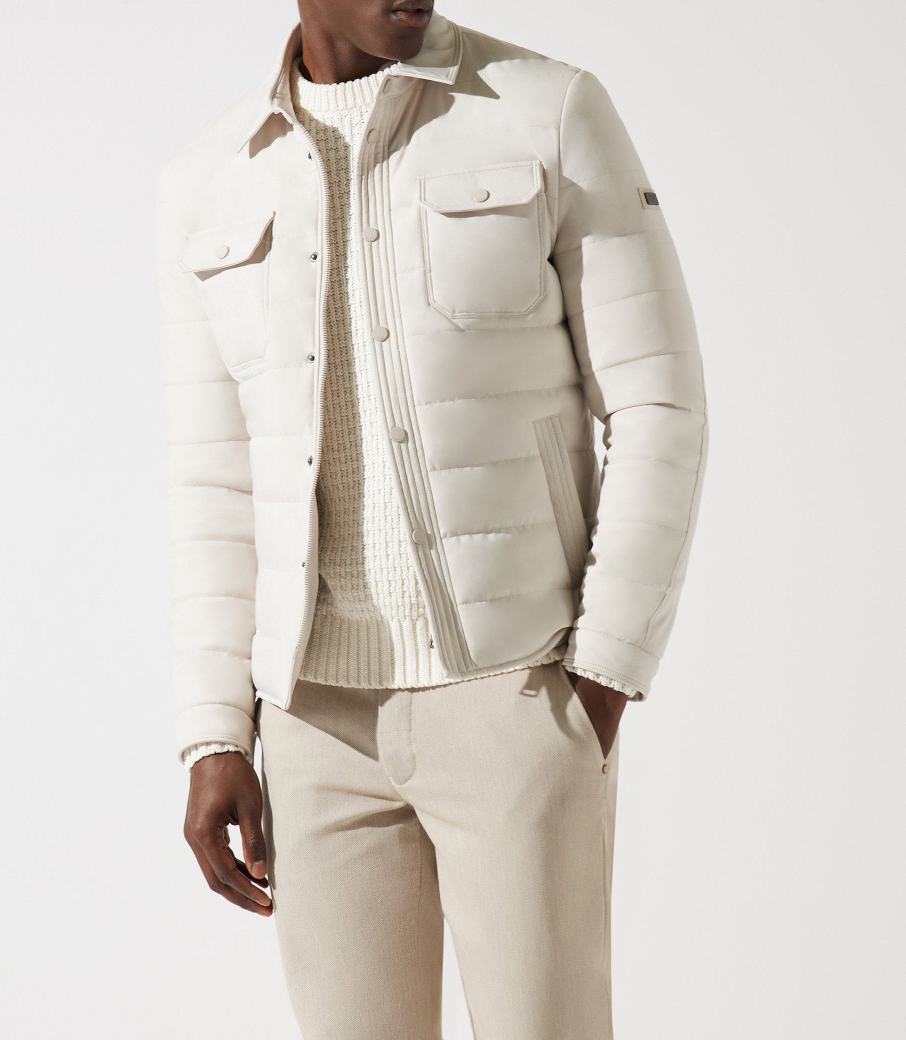 Blouson surchemise matelassé écru MALAGA - IZAC