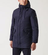 Parka longue à capuche marine MANCHESTER - IZAC