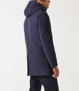 Parka longue à capuche marine MANCHESTER - IZAC