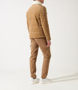 Blouson velours matelasse beige MANI - IZAC