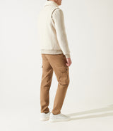 Blouson en laine col sherpa mastic MATHIAS