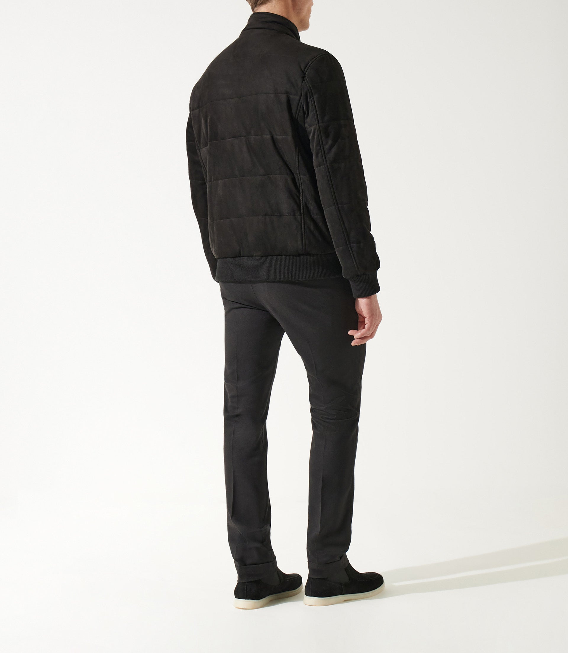 Blouson teddy matelassé noir MEMPHIS - IZAC