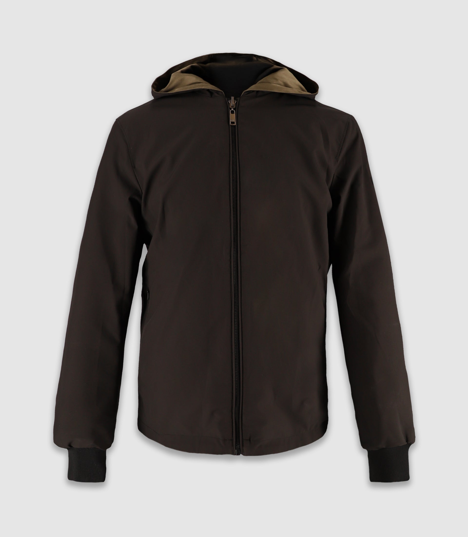 Blouson à capuche kaki et noir - IZAC