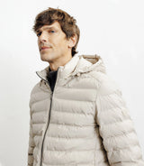 Doudoune avec capuche amovible beige