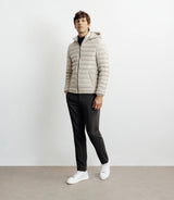 Doudoune avec capuche amovible beige