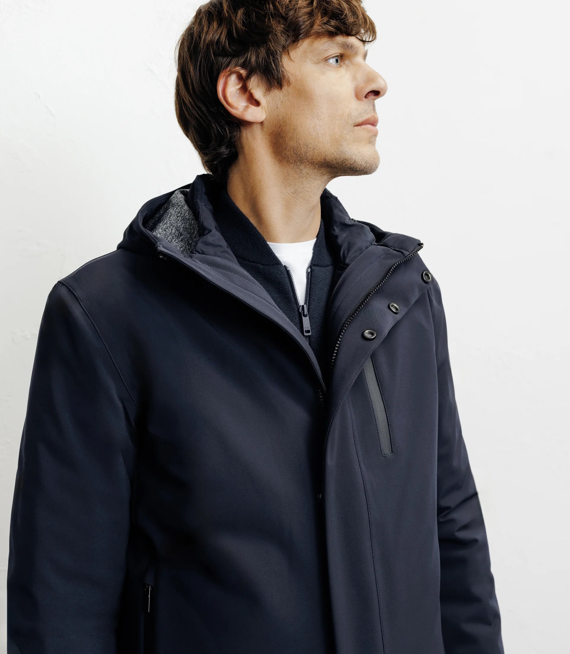 Parka courte 3 en 1 marine - IZAC