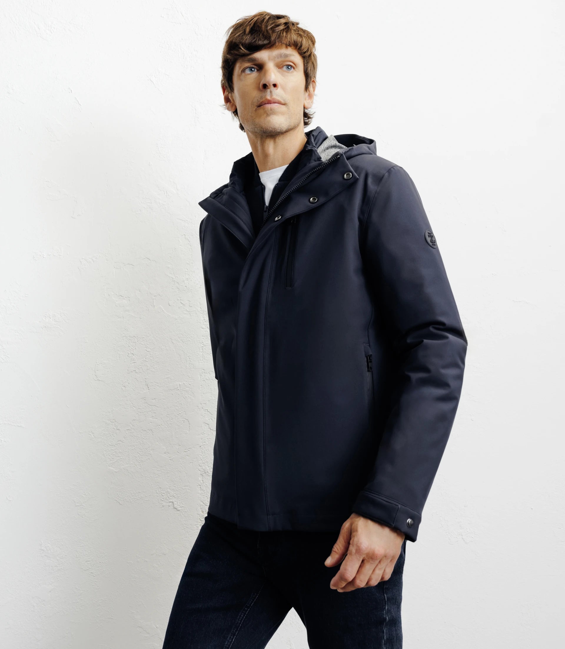 Parka courte 3 en 1 marine - IZAC