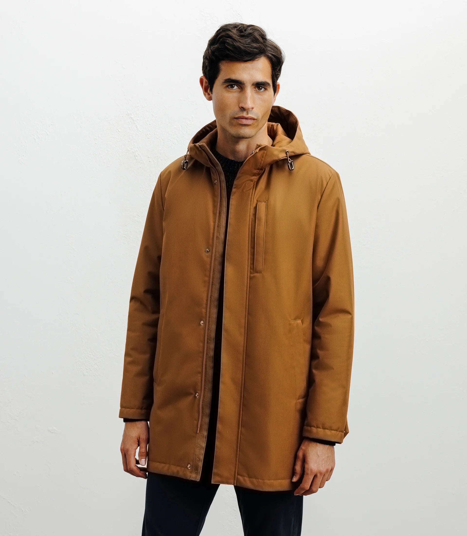 Parka légère à capuche camel - IZAC