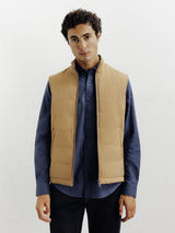 Doudoune sans manche camel - IZAC