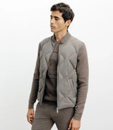 Doudoune sans manches taupe