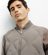 Doudoune sans manches taupe