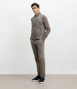 Doudoune sans manches taupe