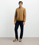 Blouson col chemise camel - IZAC