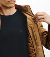 Blouson col chemise camel - IZAC